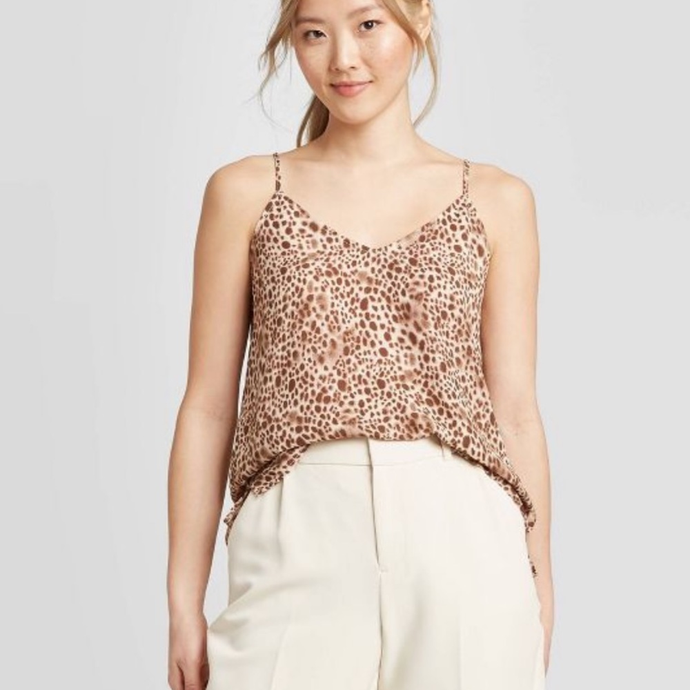 Women's Leopard Print Cami - A New Day